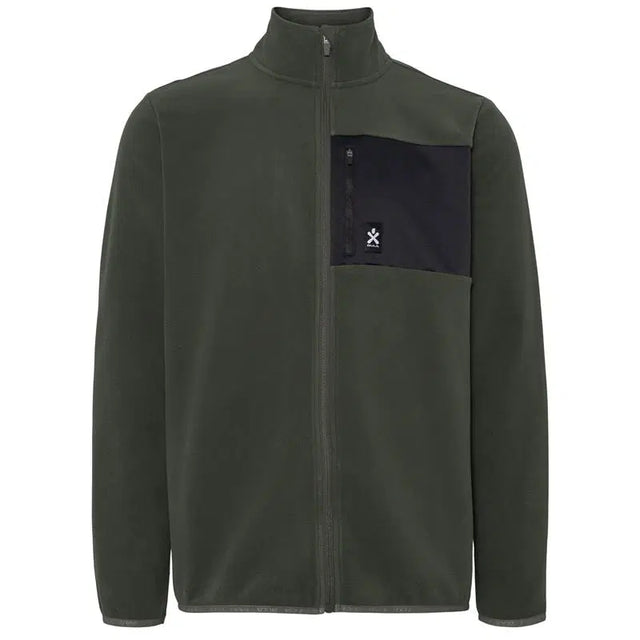 Bula Fleece Jacket Fleecejakke Herre - Dark Olive - Dark Olive