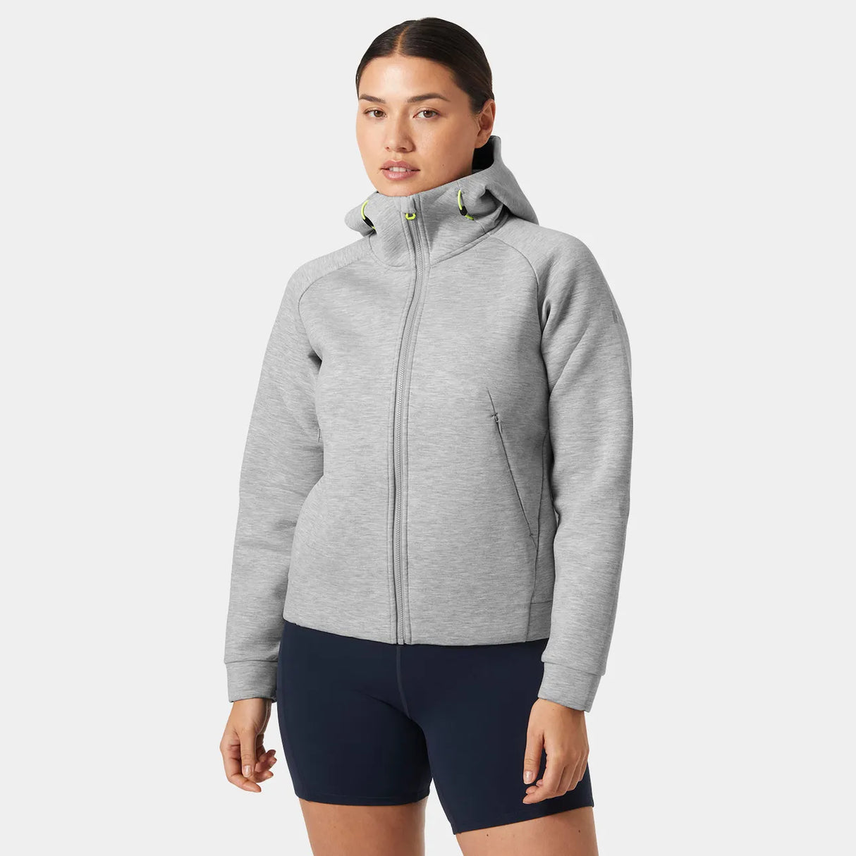 Helly Hansen Women's HP Ocean 2.0 Full-Zip Sailing Jacket Sejlerjakke Dame - Grey Melange - Grey Melange