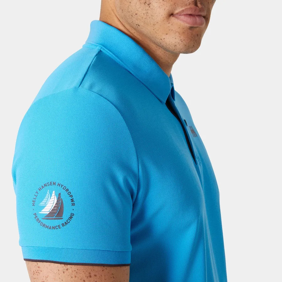 Helly Hansen Men's Ocean Polo 2.0 Polo T-shirt Herre - Cyan -