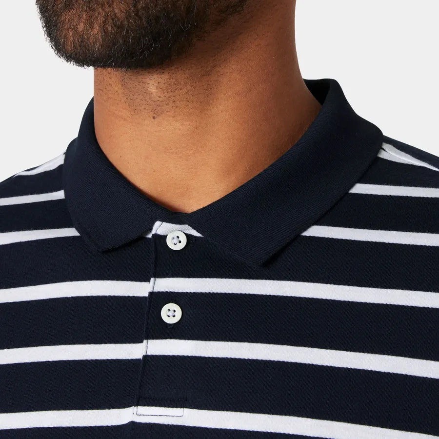 Helly Hansen Men's Newport Polo 2.0 Polo T-shirt Herre - Navy Stripe -