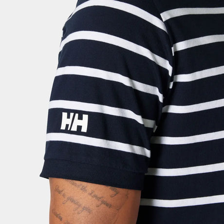 Helly Hansen Men's Newport Polo 2.0 Polo T-shirt Herre - Navy Stripe -