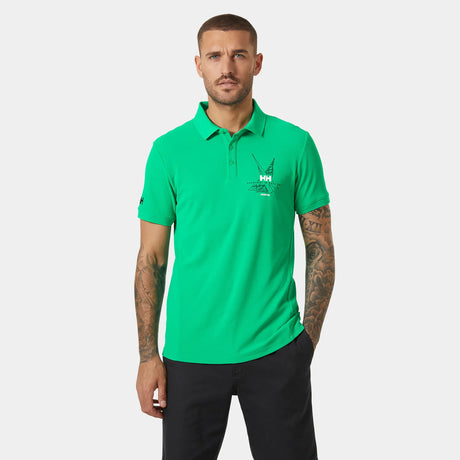 Helly Hansen Men’s HP Race Sailing Polo T-shirt Herre - Bright Green -