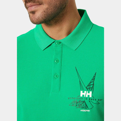 Helly Hansen Men’s HP Race Sailing Polo T-shirt Herre - Bright Green -