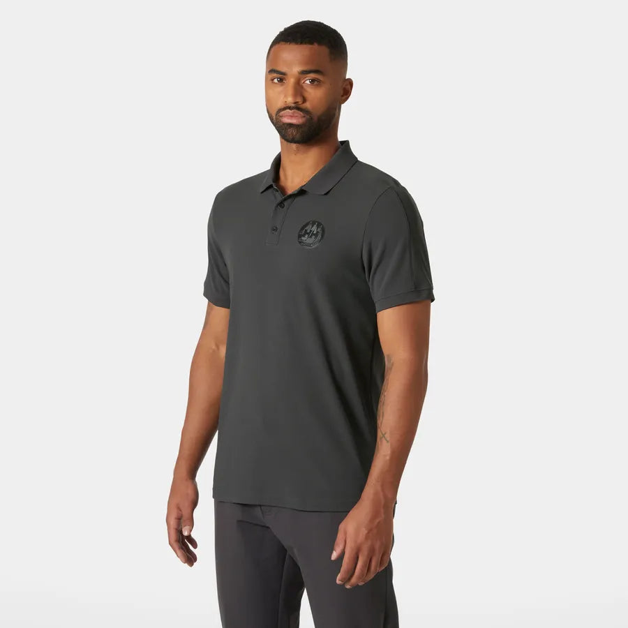 Helly Hansen Men's HP Race Polo 2.0 Polo T-shirt Herre - Ebony - Ebony