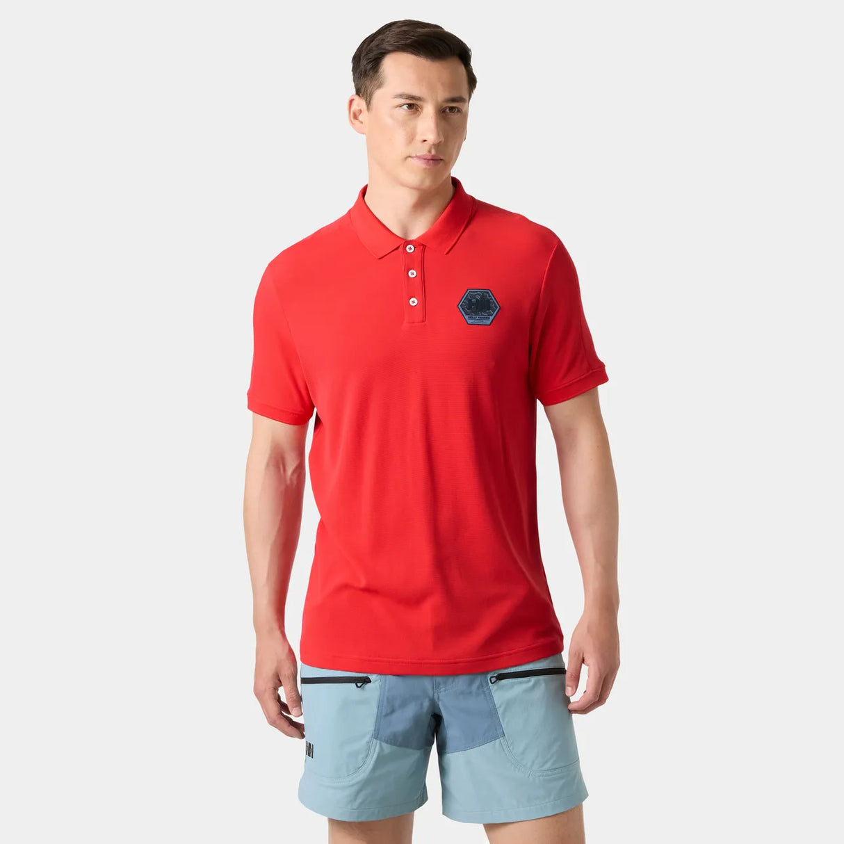 Helly Hansen Men's HP Race Polo T-shirt Herre - Alert Red - Alert Red