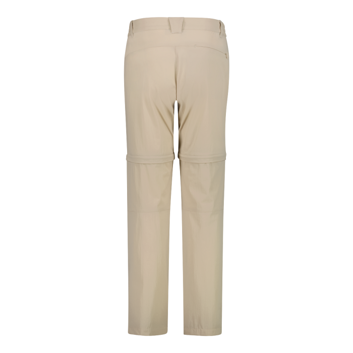 CMP Women's zip-off stretch trousers with Cargo Pockets Vandrebukser Dame - Cream -
