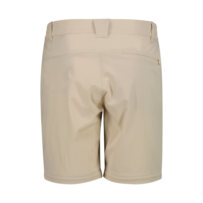 CMP Women's zip-off stretch trousers with Cargo Pockets Vandrebukser Dame - Cream -