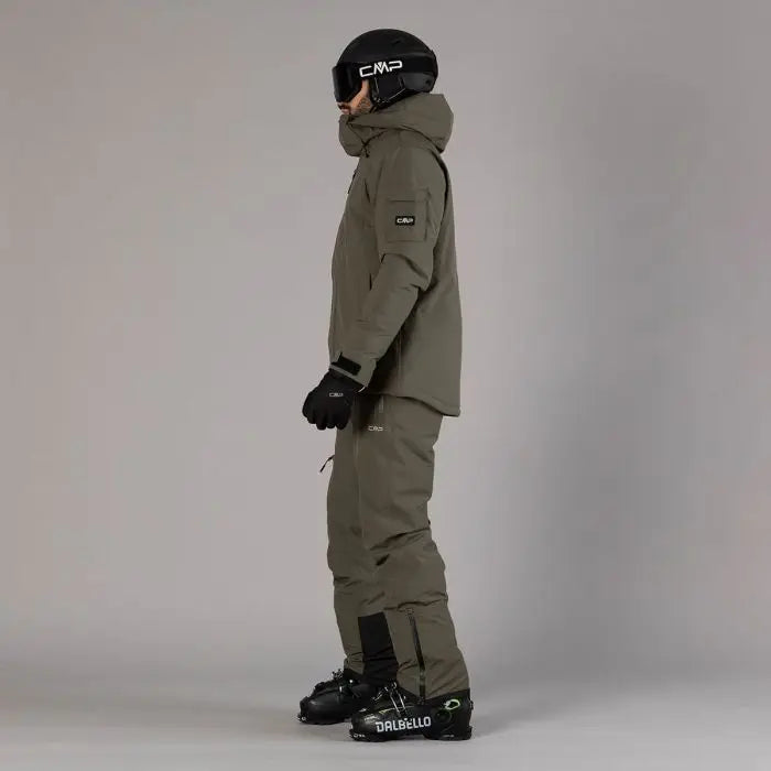 CMP Man Mechanical Stretch Ski Jacket Skijakke Herre - Olive -