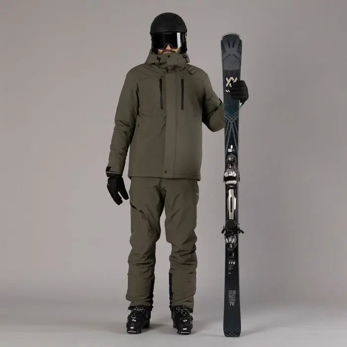 CMP Man Mechanical Stretch Ski Jacket Skijakke Herre - Olive -
