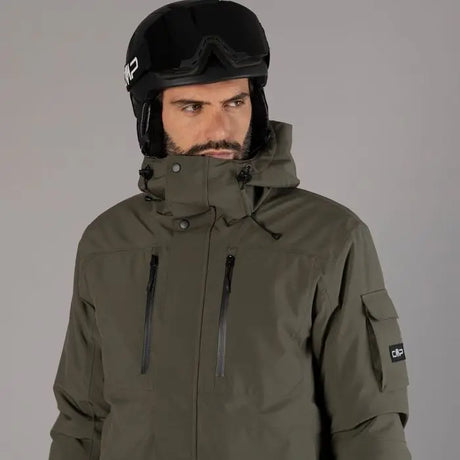 CMP Man Mechanical Stretch Ski Jacket Skijakke Herre - Olive -