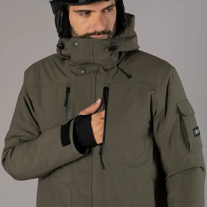 CMP Man Mechanical Stretch Ski Jacket Skijakke Herre - Olive -