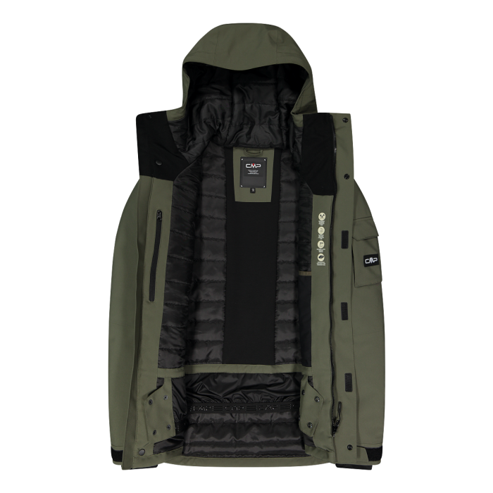 CMP Man Mechanical Stretch Ski Jacket Skijakke Herre - Olive -