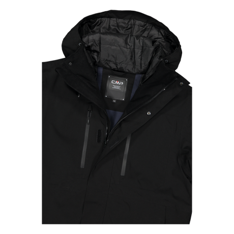 CMP Man Mechanical Stretch Ski Jacket Skijakke Herre - Nero -