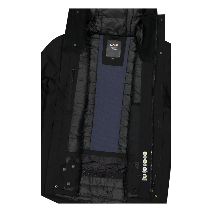 CMP Man Mechanical Stretch Skisæt Herre - Nero / Zaffiro -