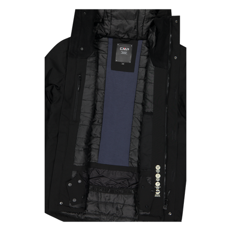 CMP Man Mechanical Stretch Ski Jacket Skijakke Herre - Nero -