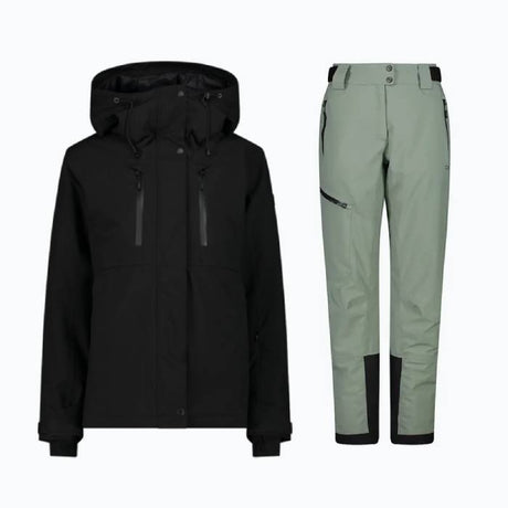 CMP Woman Mechanical Stretch Skisæt Dame - Nero / Mineral - 3XL