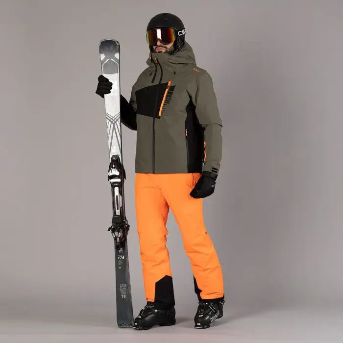 CMP Men's Twill Ski Jacket Skijakke Herre - Olive -