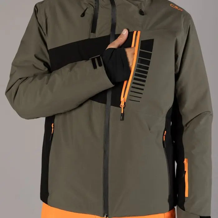 CMP Men's Twill Ski Jacket Skijakke Herre - Olive -