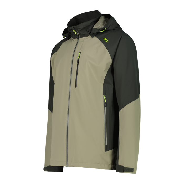 CMP Men's Ripstop Waterproof Jacket Regnjakke Herre - Sage-Pine -