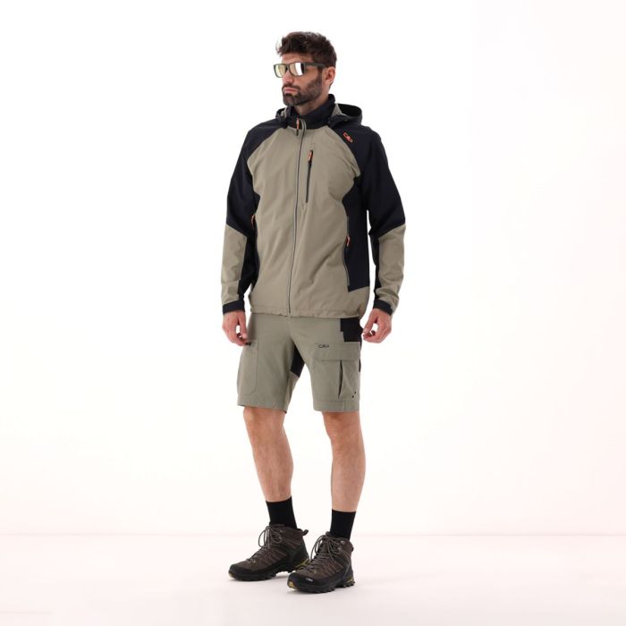 CMP Men's Ripstop Waterproof Jacket Regnjakke Herre - Sage-Pine -