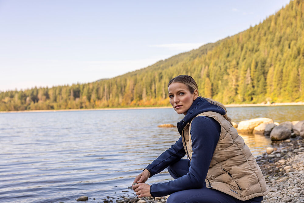 Cutter & Buck Pemberton Hood Full Zip Women Hoodie Dame - Dark Mocca