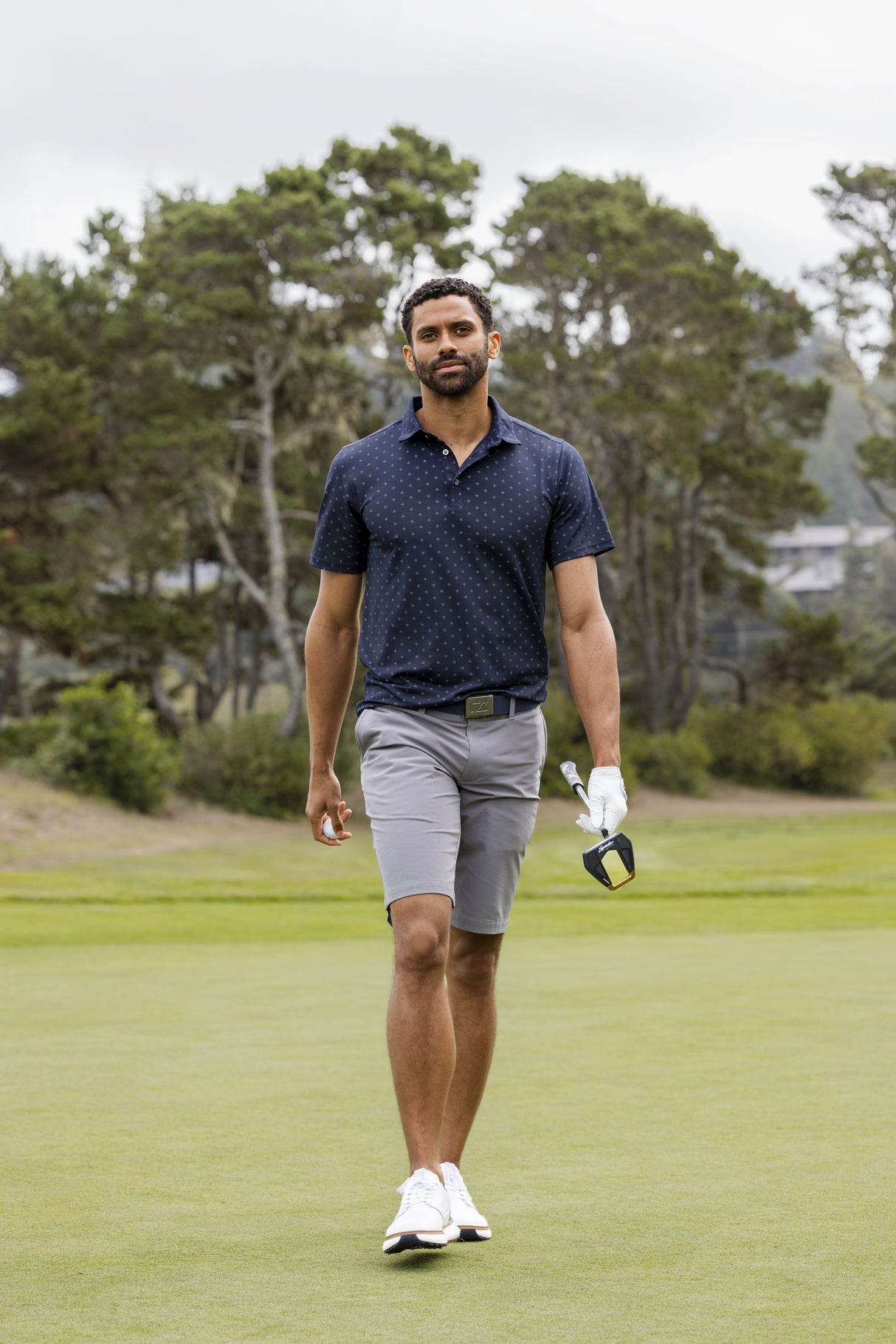 Cutter & Buck Virtue Polo Printed Men - Dark Navy