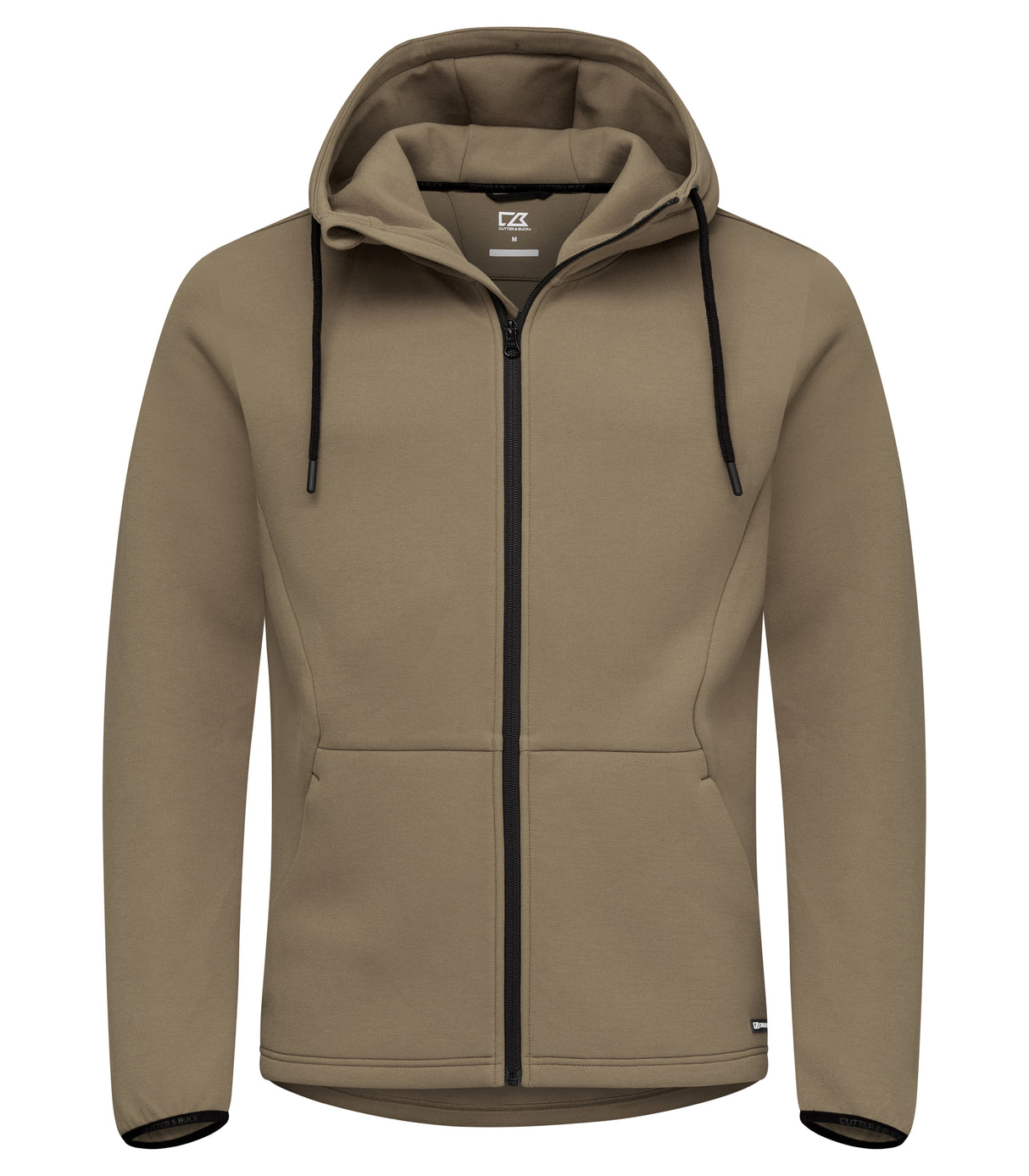 Cutter & Buck Pemberton Hood Full Zip Men Hættetrøje Herre – Khaki - Khaki