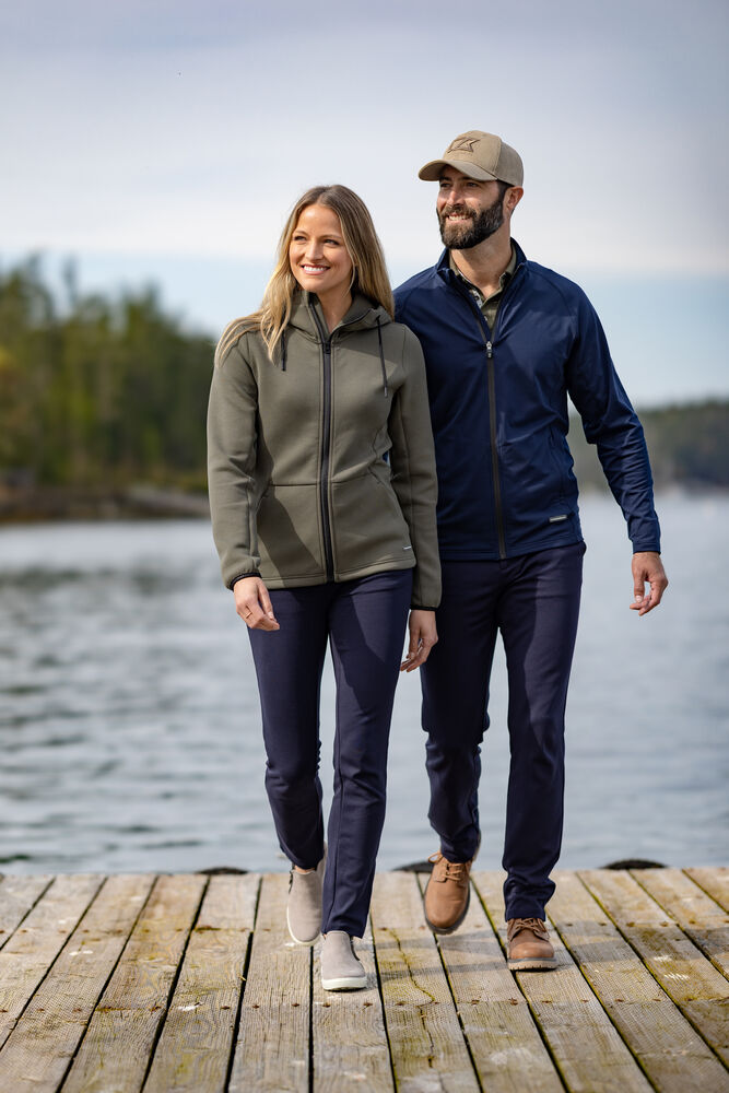 Cutter & Buck Pemberton Hood Full Zip Women Hoodie Dame - Dark Mocca