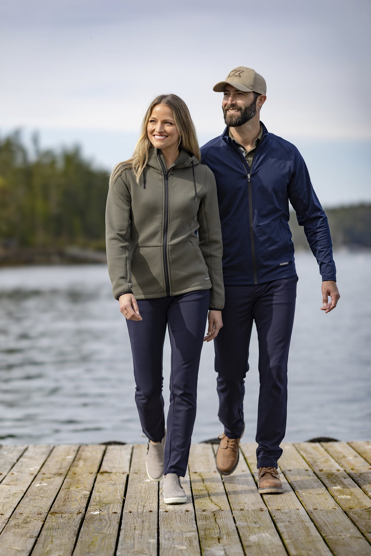 Cutter & Buck Pemberton Hood Full Zip Women Hoodie Dame - Dark Mocca