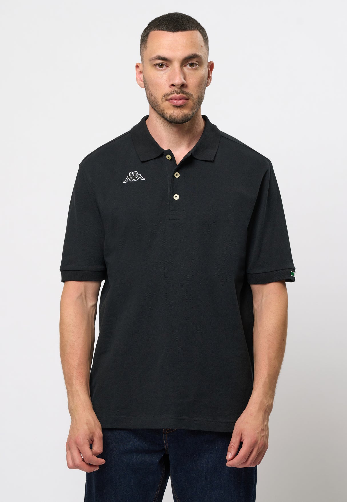 Kappa Logo Maltaxita MSS Polo-shirt Herre - Black -
