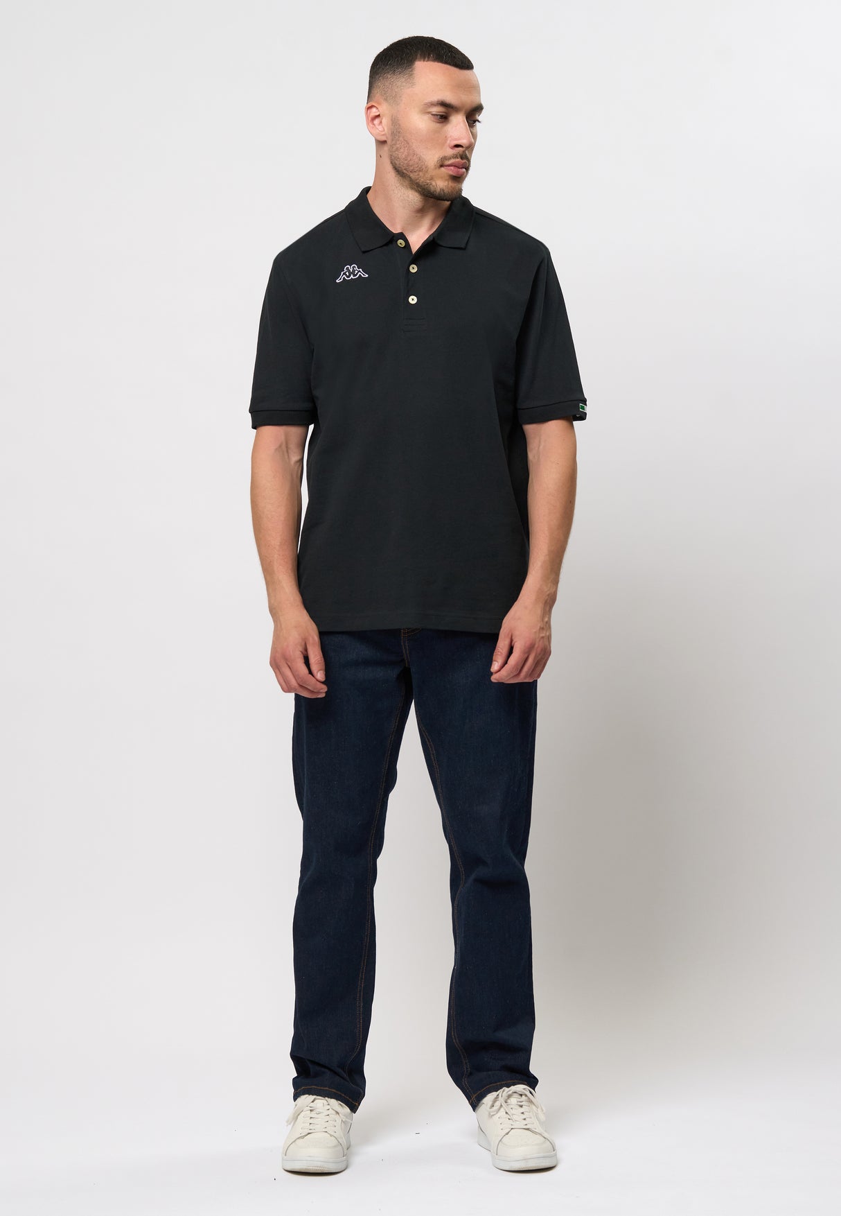 Kappa Logo Maltaxita MSS Polo-shirt Herre - Black -