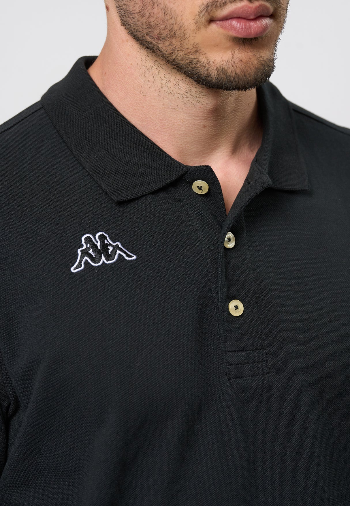 Kappa Logo Maltaxita MSS Polo-shirt Herre - Black -