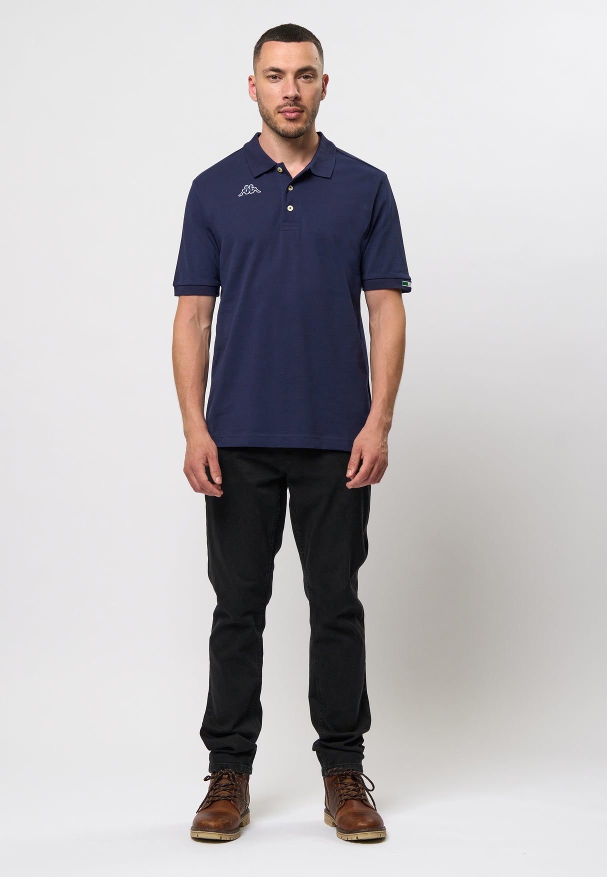 Kappa Logo Maltaxita MSS Polo-shirt Herre - Blue Marine -