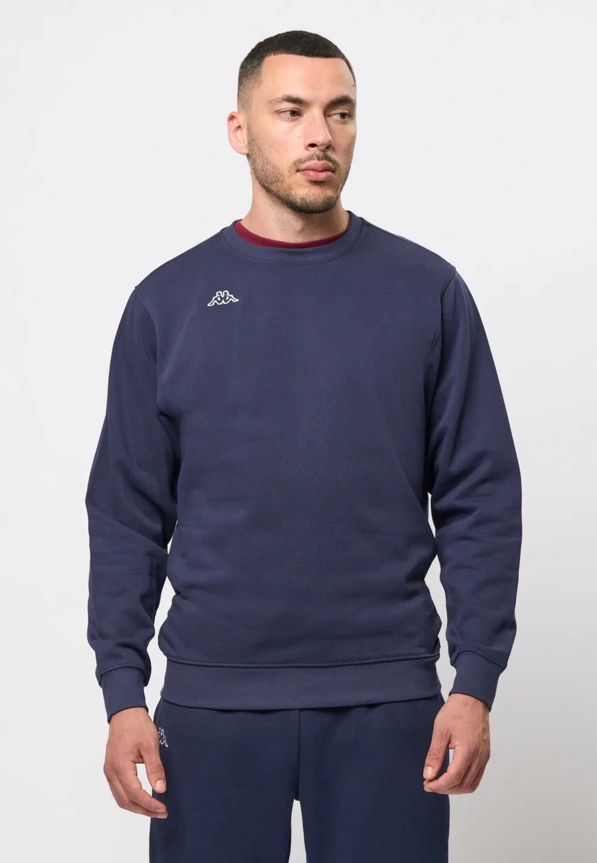Kappa Logo Trullo Sweatshirt Herre - Blue Marine - Blue Marine