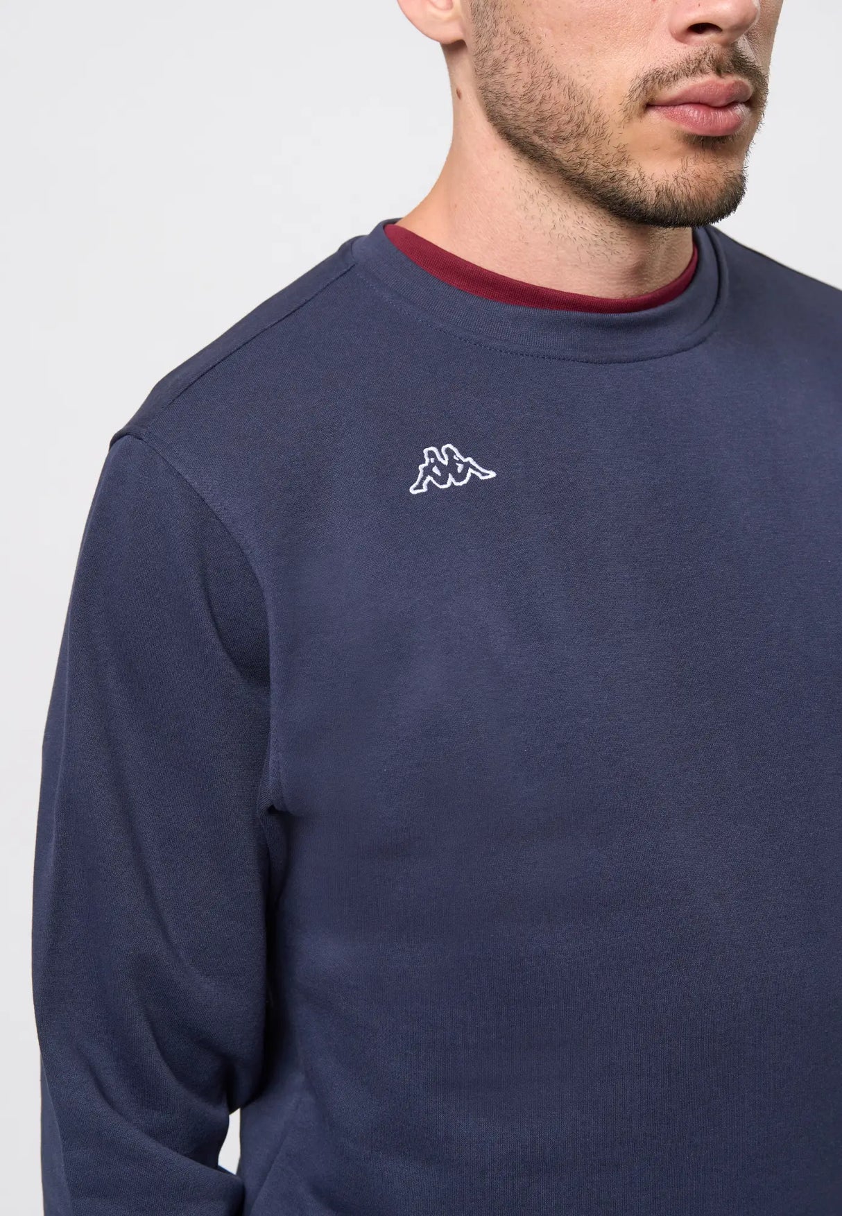 Kappa Logo Trullo Sweatshirt Herre - Blue Marine -