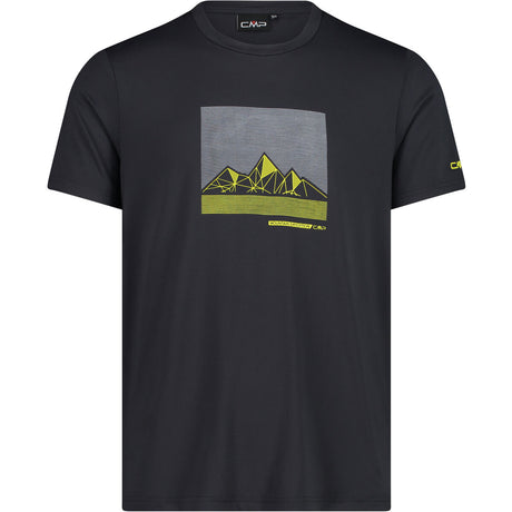CMP Man Functional T-Shirt Stretch Herre - Antracite-Zolfo - Antracite-Zolfo