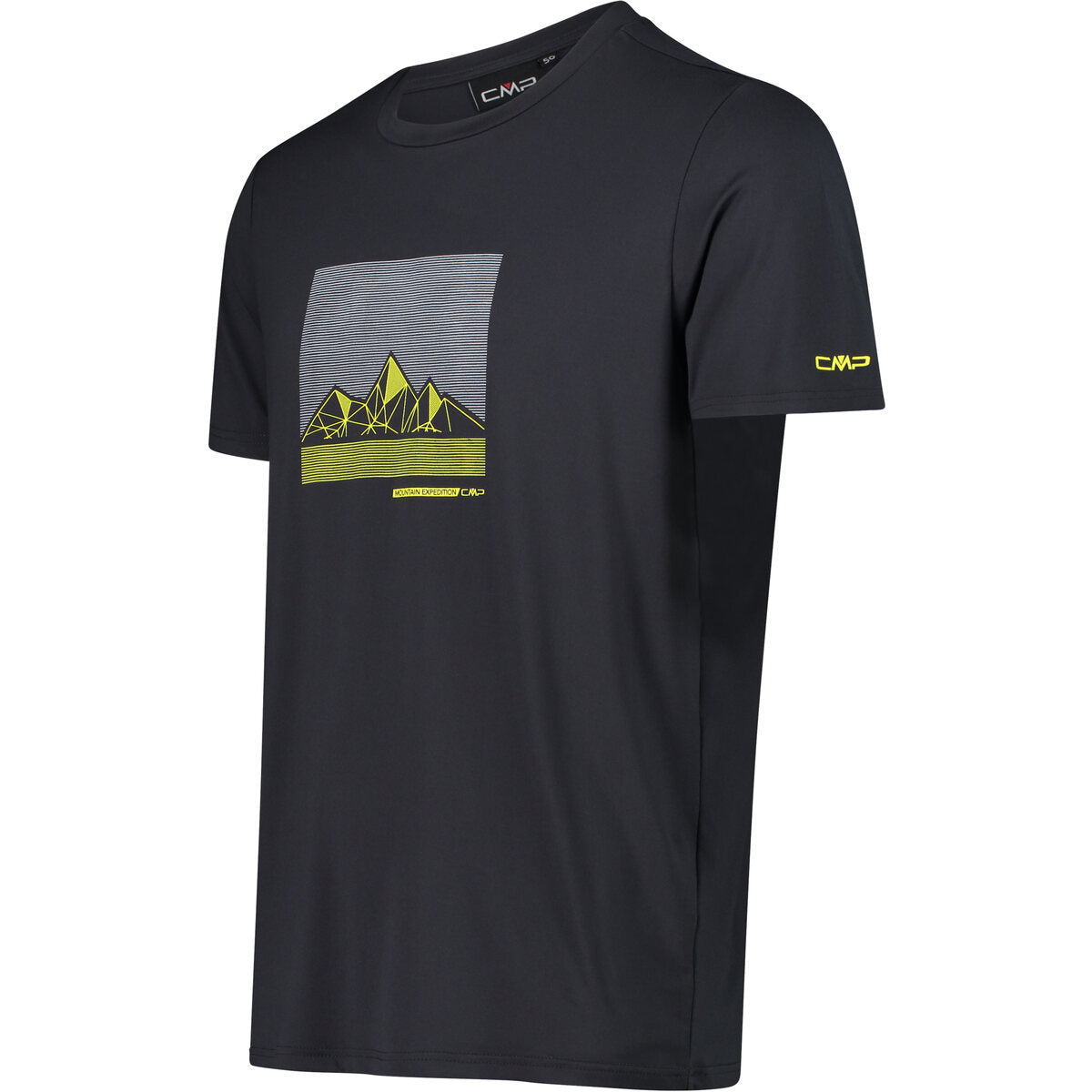 CMP Man Functional T-Shirt Stretch Herre - Antracite-Zolfo -