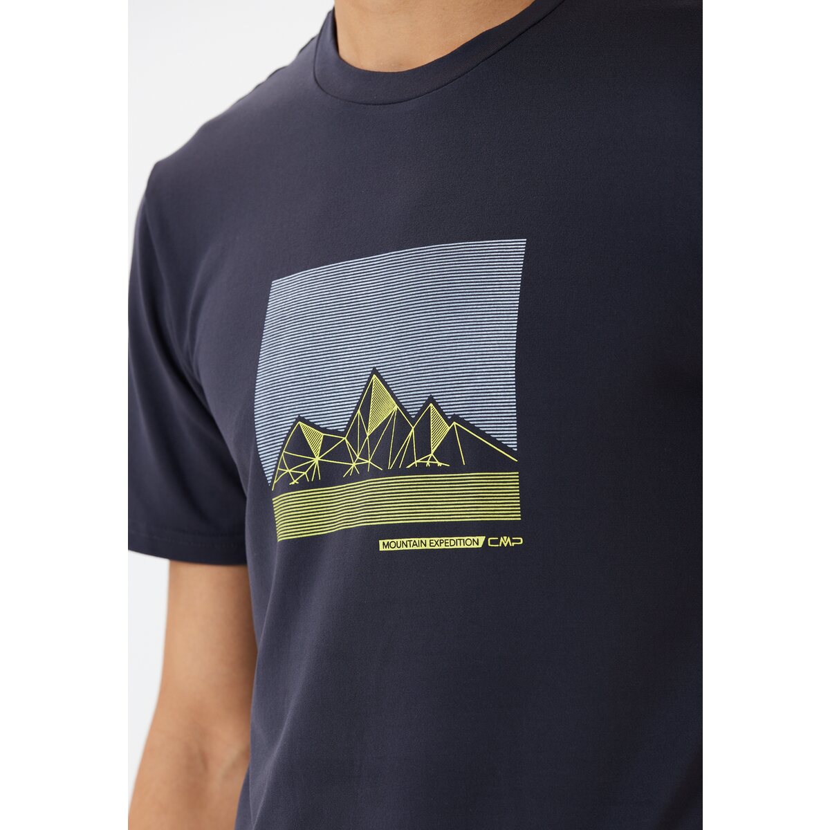 CMP Man Functional T-Shirt Stretch Herre - Antracite-Zolfo -