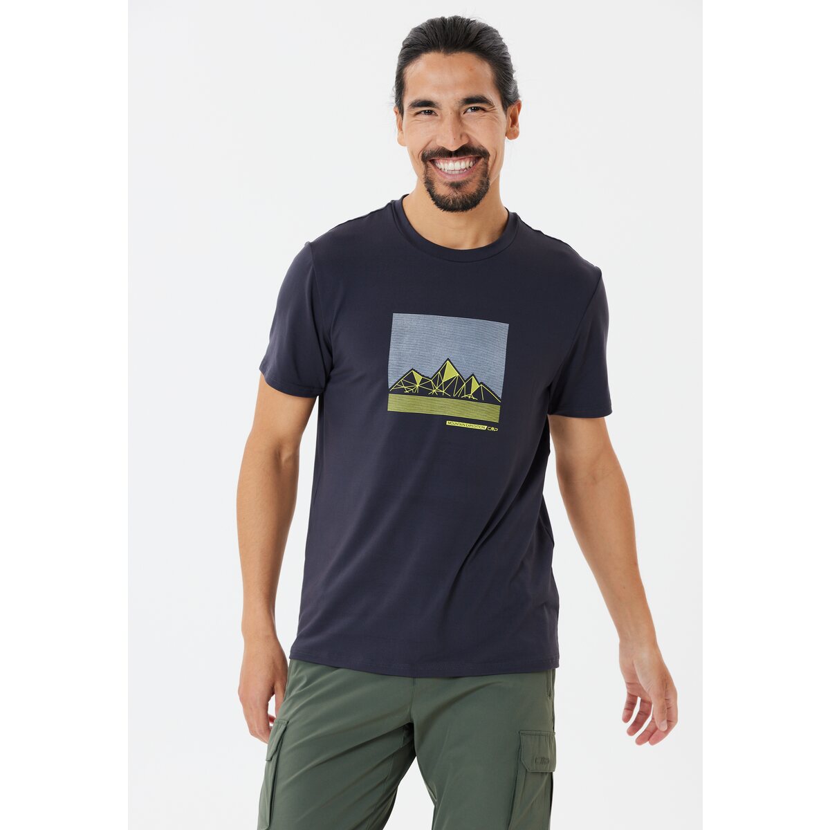 CMP Man Functional T-Shirt Stretch Herre - Antracite-Zolfo -