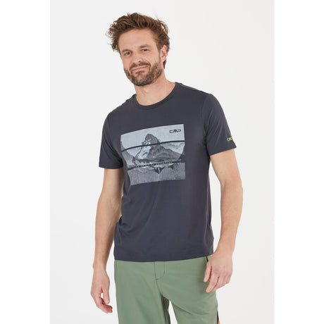 CMP Man Functional T-Shirt Stretch Herre - Antracite-Bamboo -