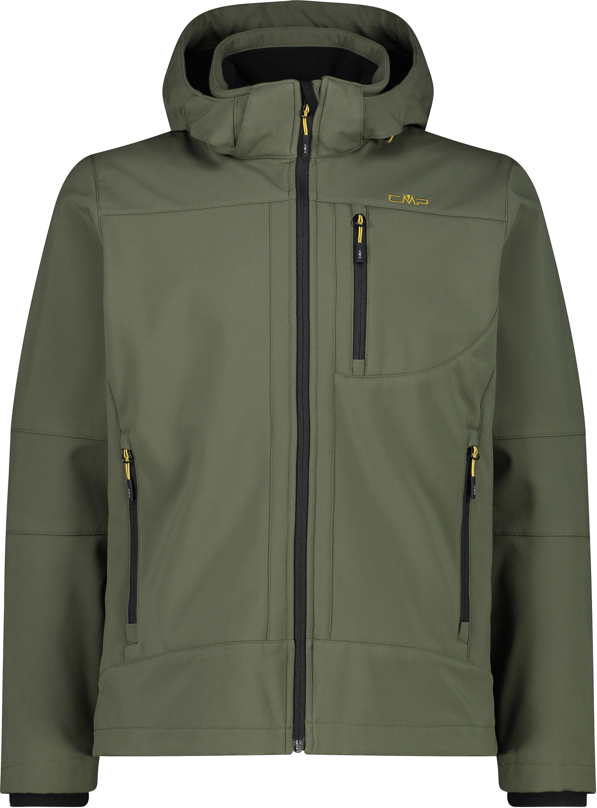 CMP Men's Softshell Jacket Herre - Oil Green - Olive Green