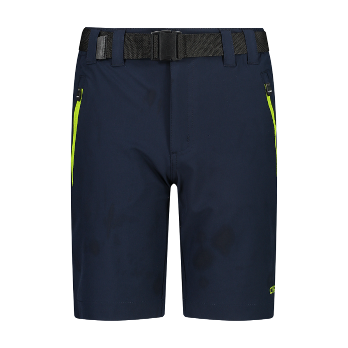 CMP Outdoor Bermuda Shorts Med Bælte Børn - B.Blue-Limegreen - B.Blue-Limegreen