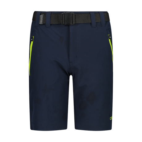 CMP Outdoor Bermuda Shorts Med Bælte Børn - B.Blue-Limegreen - B.Blue-Limegreen