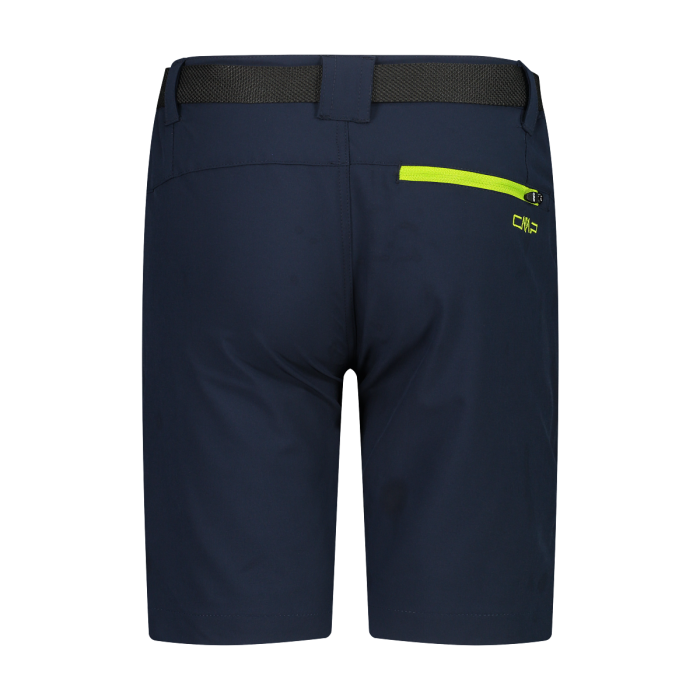 CMP Outdoor Bermuda Shorts Med Bælte Børn - B.Blue-Limegreen -