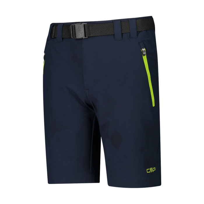 CMP Outdoor Bermuda Shorts Med Bælte Børn - B.Blue-Limegreen -