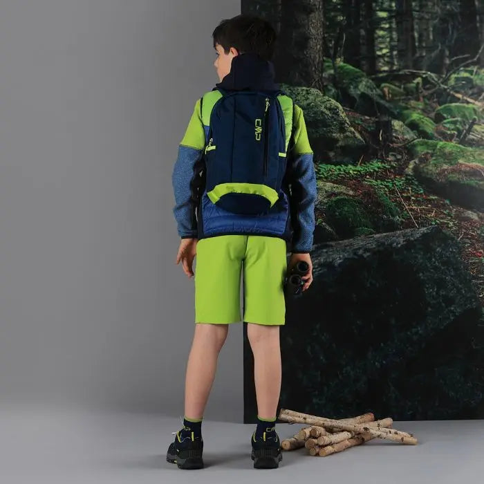 CMP Outdoor Bermuda Shorts Med Bælte Børn - B.Blue-Limegreen -