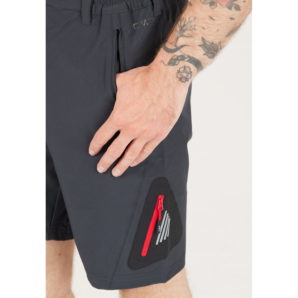 CMP Man 4-Way Stretch Bermuda Shorts Herre - Antracite-Malboro -