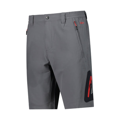 CMP Man 4-Way Stretch Bermuda Shorts Herre - Grey-Fire -