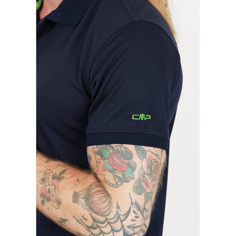 CMP Man Functional Polo T-shirt Herre - B.Blue-Aloe -