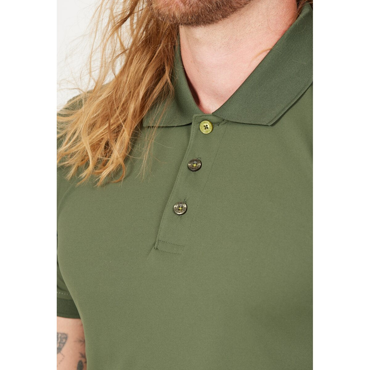 CMP Man Functional Polo T-shirt Herre - Oil Green -